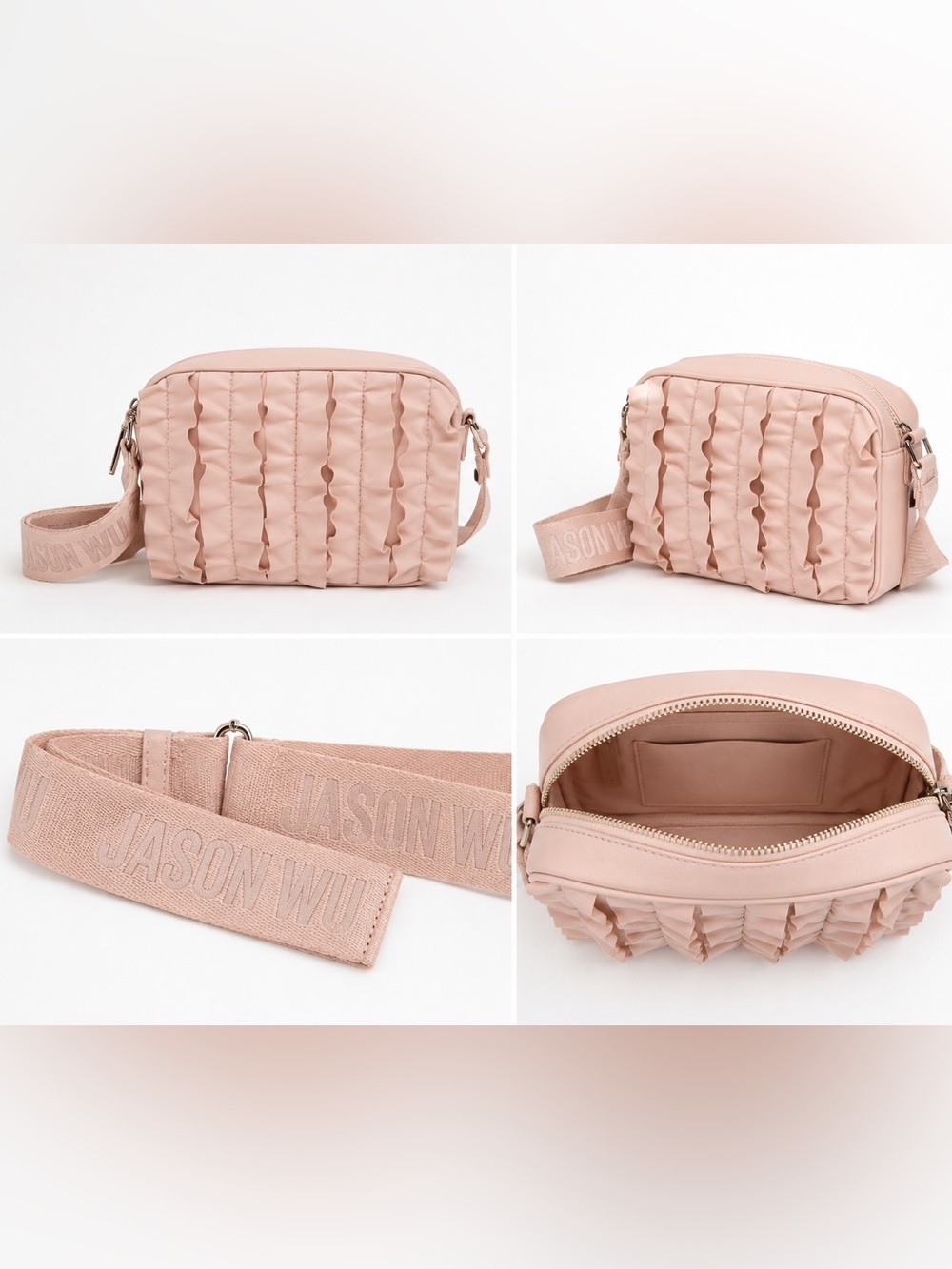 Jason Wu Pale Pink Ruffle Crossbody Bag
